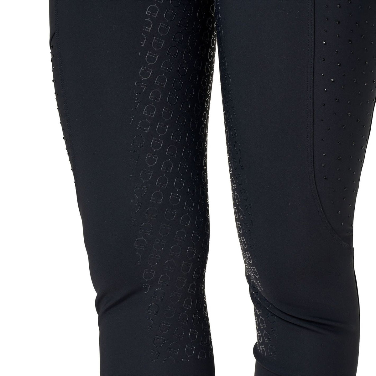 Equestro Rhinestone Breeches - Black