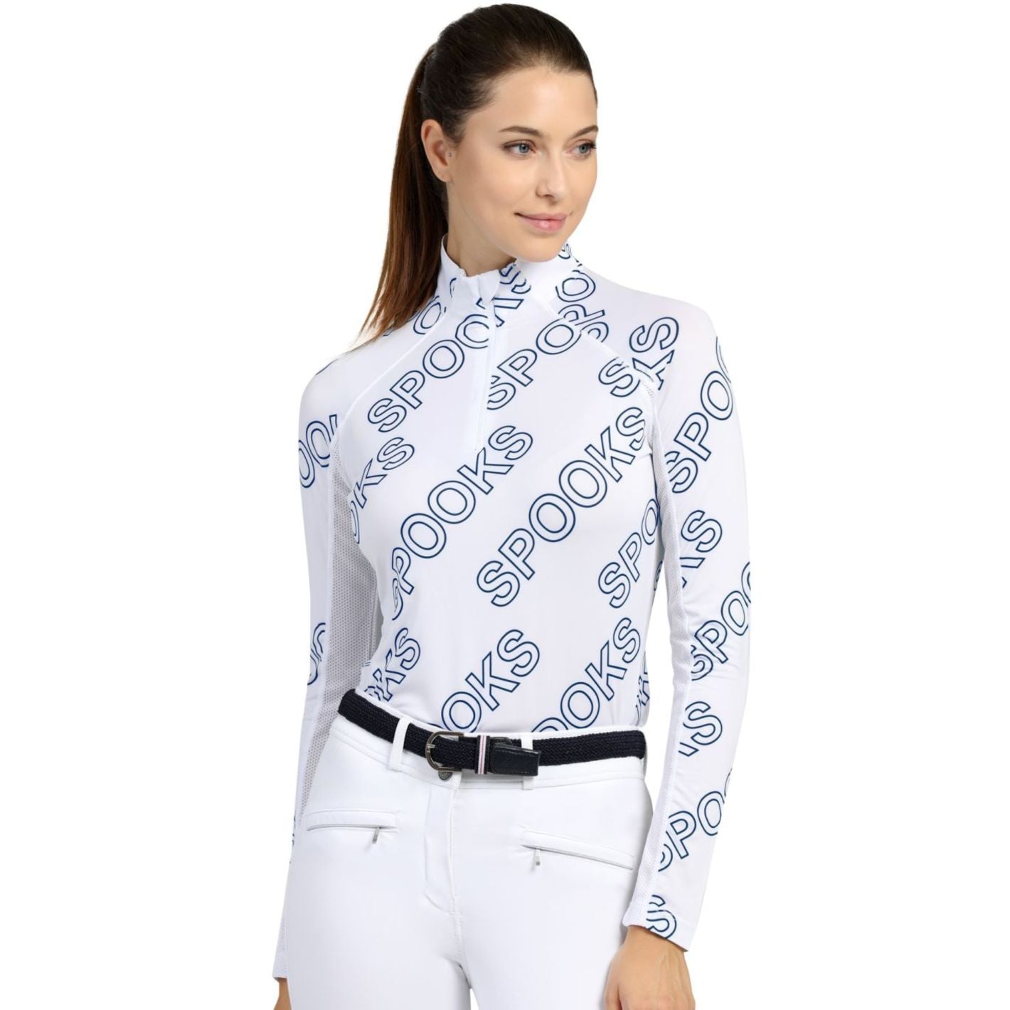 Spooks Niena Shirt - White/Navy