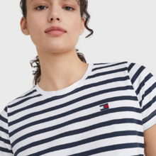 Load image into Gallery viewer, Tommy Hilfiger Striped T-Shirt - White

