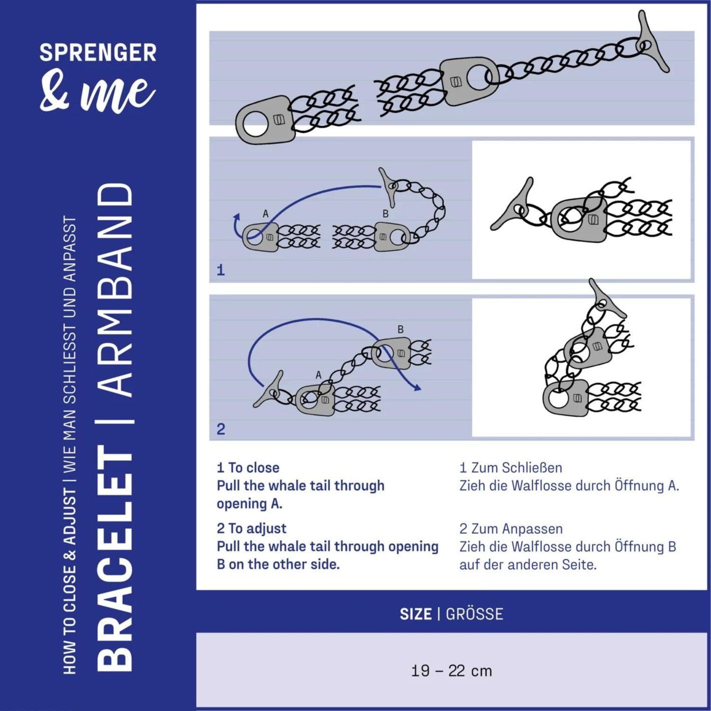 Sprenger Double Row Chain Bracelet - Anthracite