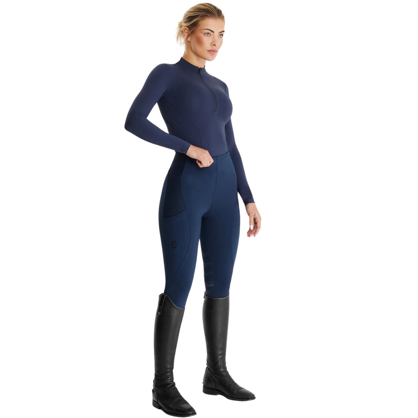 Aztec Diamond Core Long Sleeve Base Layer - Navy