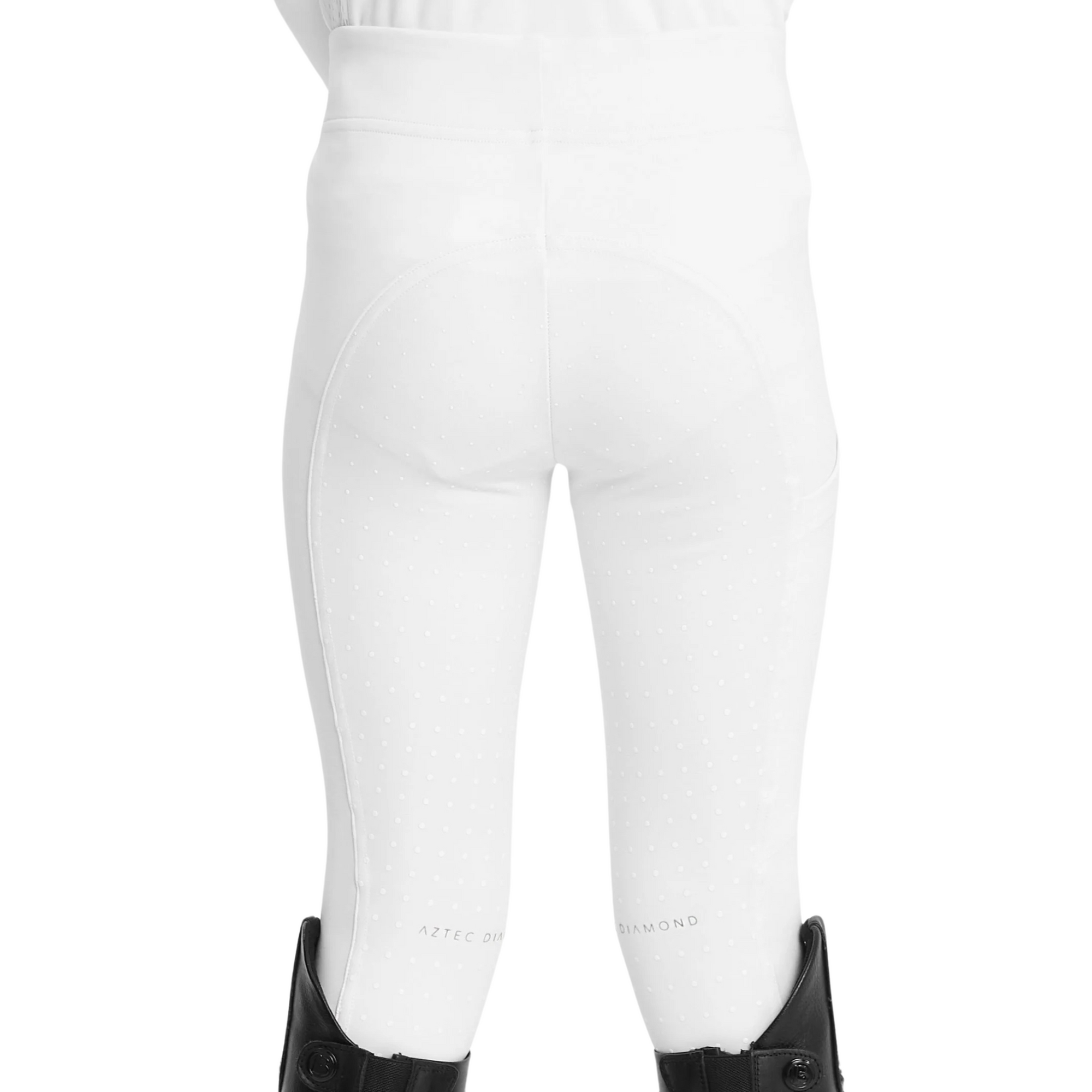 Aztec Diamond Kids Leggings - White