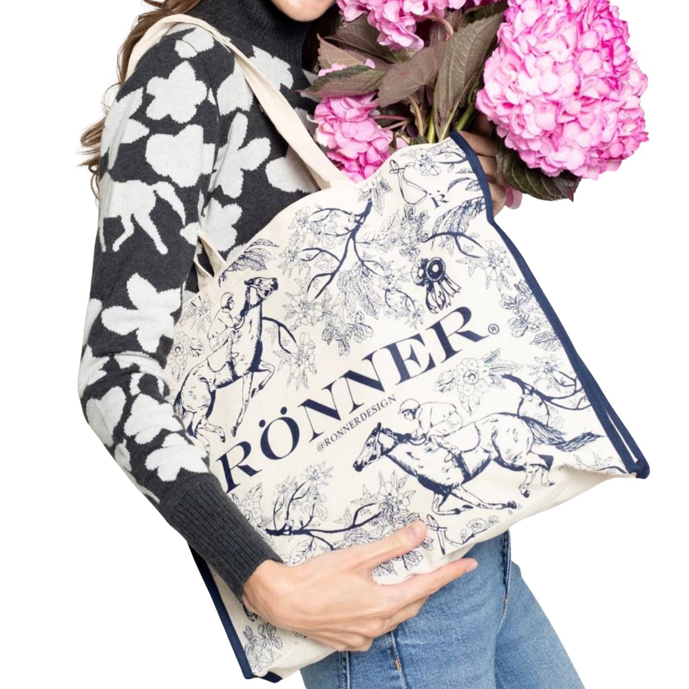 Ronner Cotton Tote - Blue