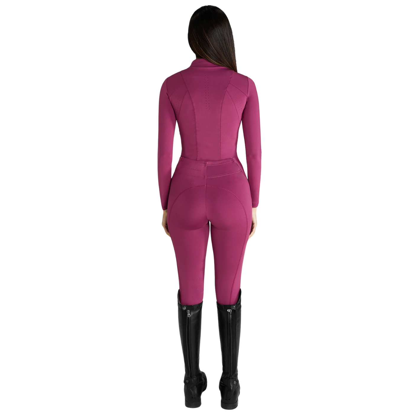 Aztec Diamond Core Long Sleeve Base Layer - Raspberry