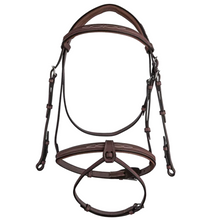 Load image into Gallery viewer, CWD Raised French Noseband Bridle - Brown
