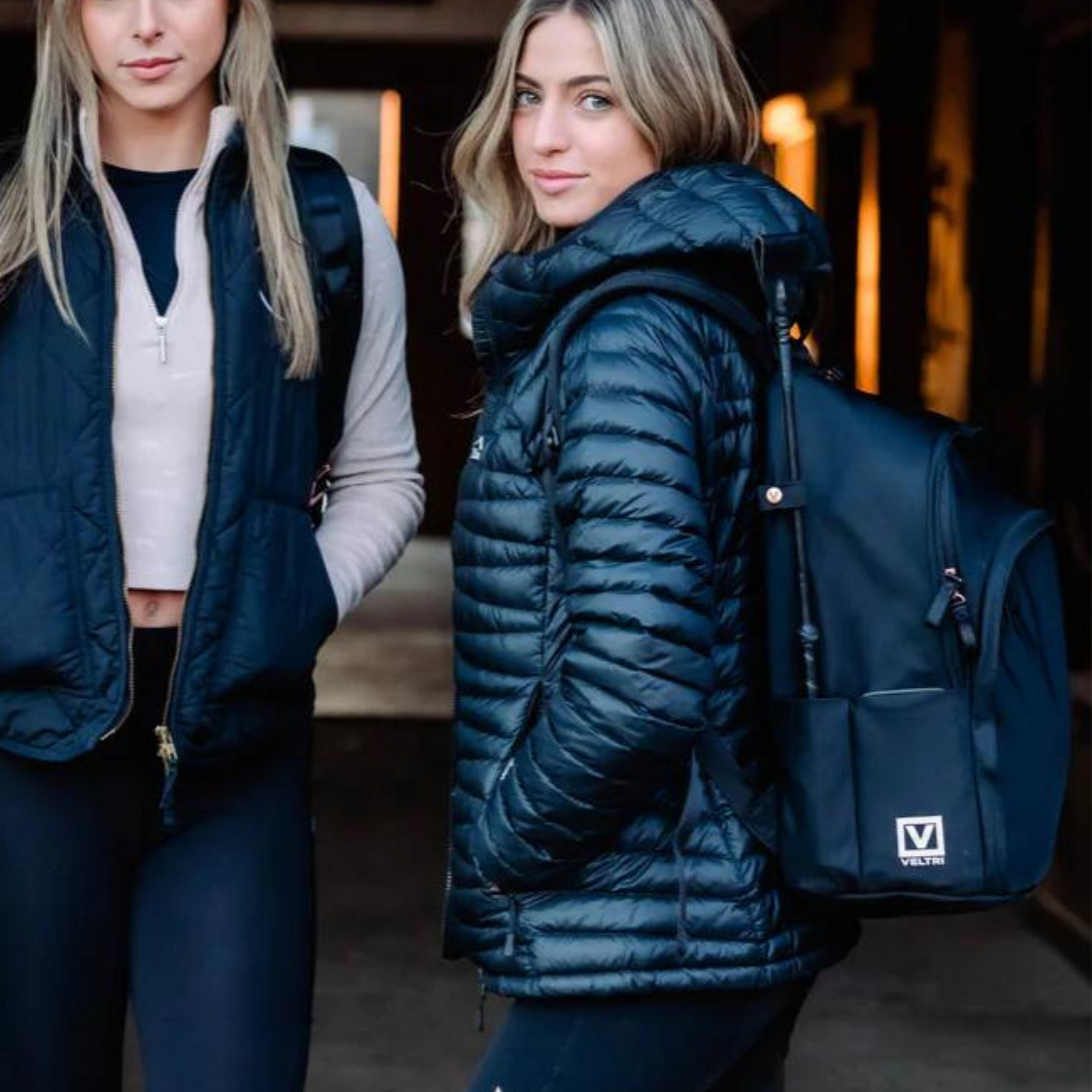 Veltri Delaire Backpack - Black/Rose Gold