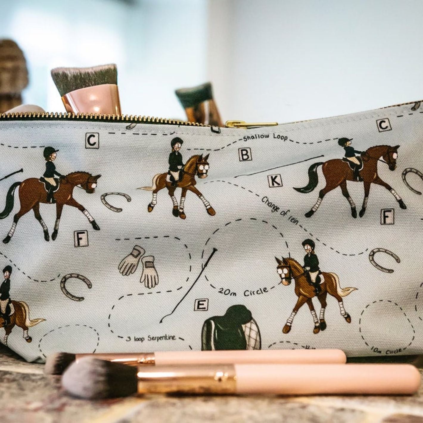 Emily Cole Wash Bags - Cow Pony