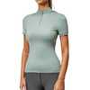 Equestrian Stockholm UV Protection Short Sleeve Top - Mint Green