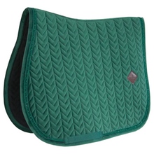 Load image into Gallery viewer, Kentucky Velvet Pearl Jump Saddle Pad - Pine Green
