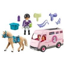 Load image into Gallery viewer, Playmobil Horse Transporter Pink
