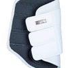 Equestrian Stockholm Mesh Brushing Boots - White Silver