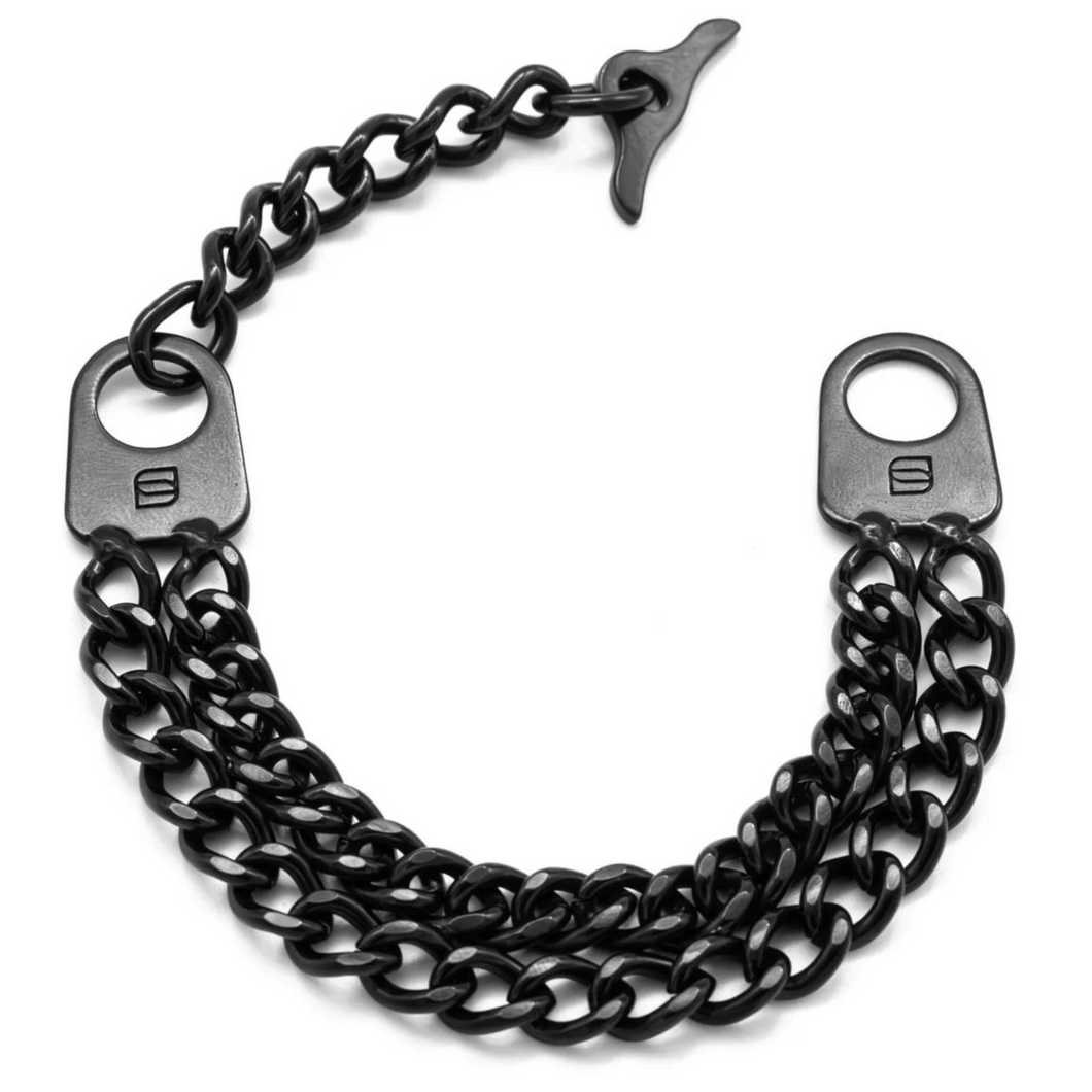 Sprenger Double Row Chain Bracelet - Anthracite