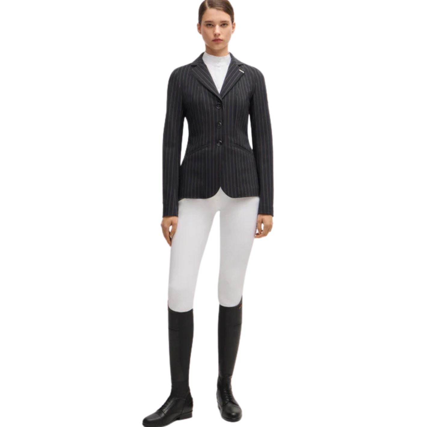 Boss Equestrian Anna Pinstripes Competition Jacket - Black