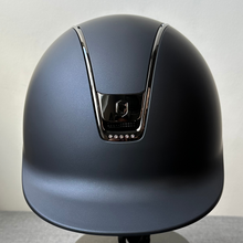 Load image into Gallery viewer, Samshield 2.0 Shadowmatt Helmet - Navy 5 Swarovski Blazon
