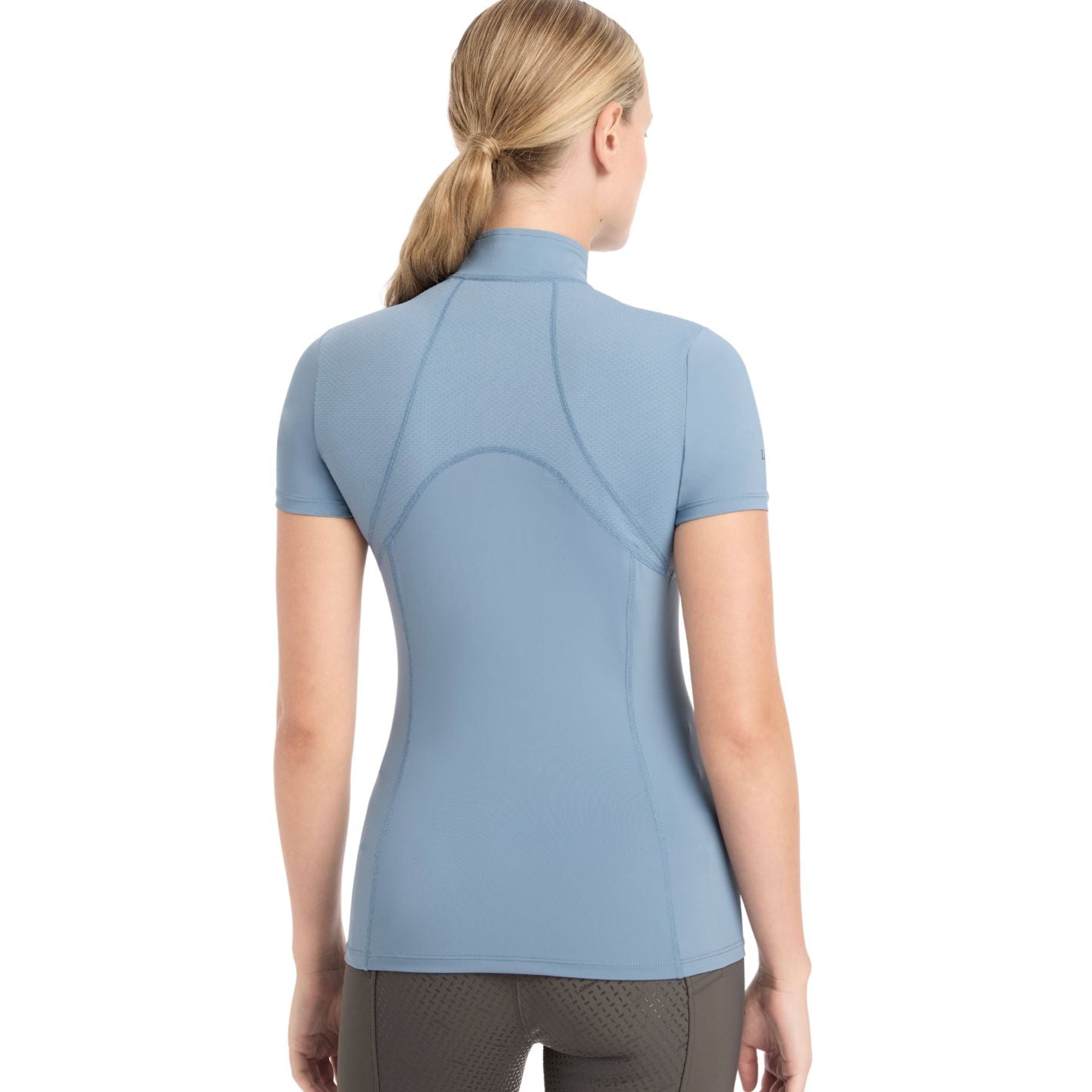 LeMieux Mia Mesh Short Sleeve Base Layer - Ice Blue