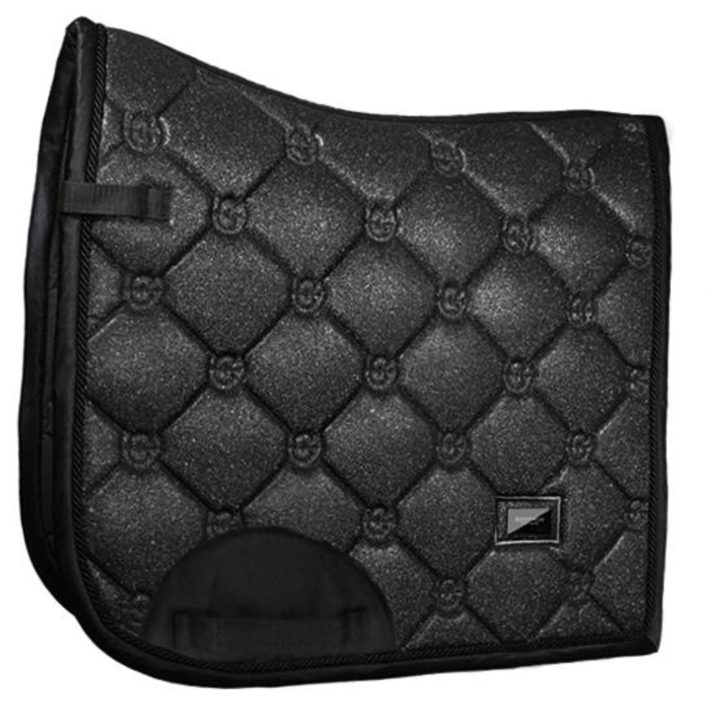 Equestrian Stockholm Dressage Pad - All Black Glimmer