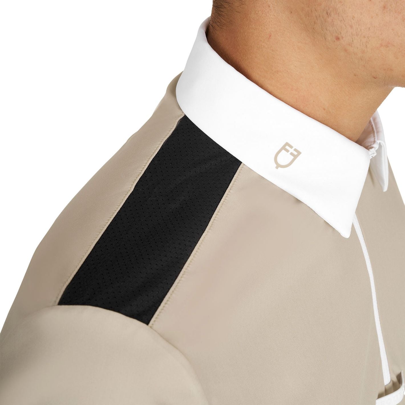 Equestro Competition Polo Shirt - Oxford Tan