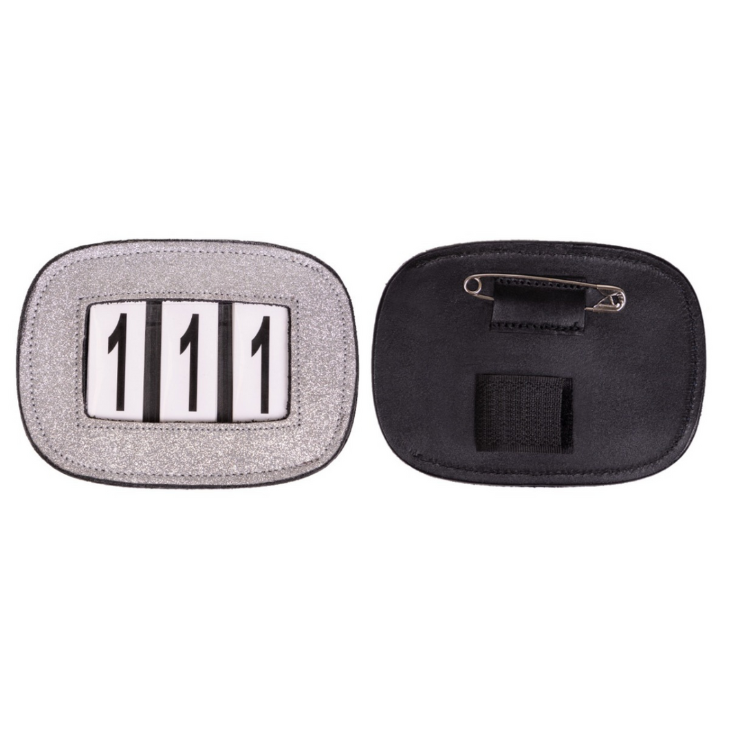 QHP Number Holder Glitter - Silver