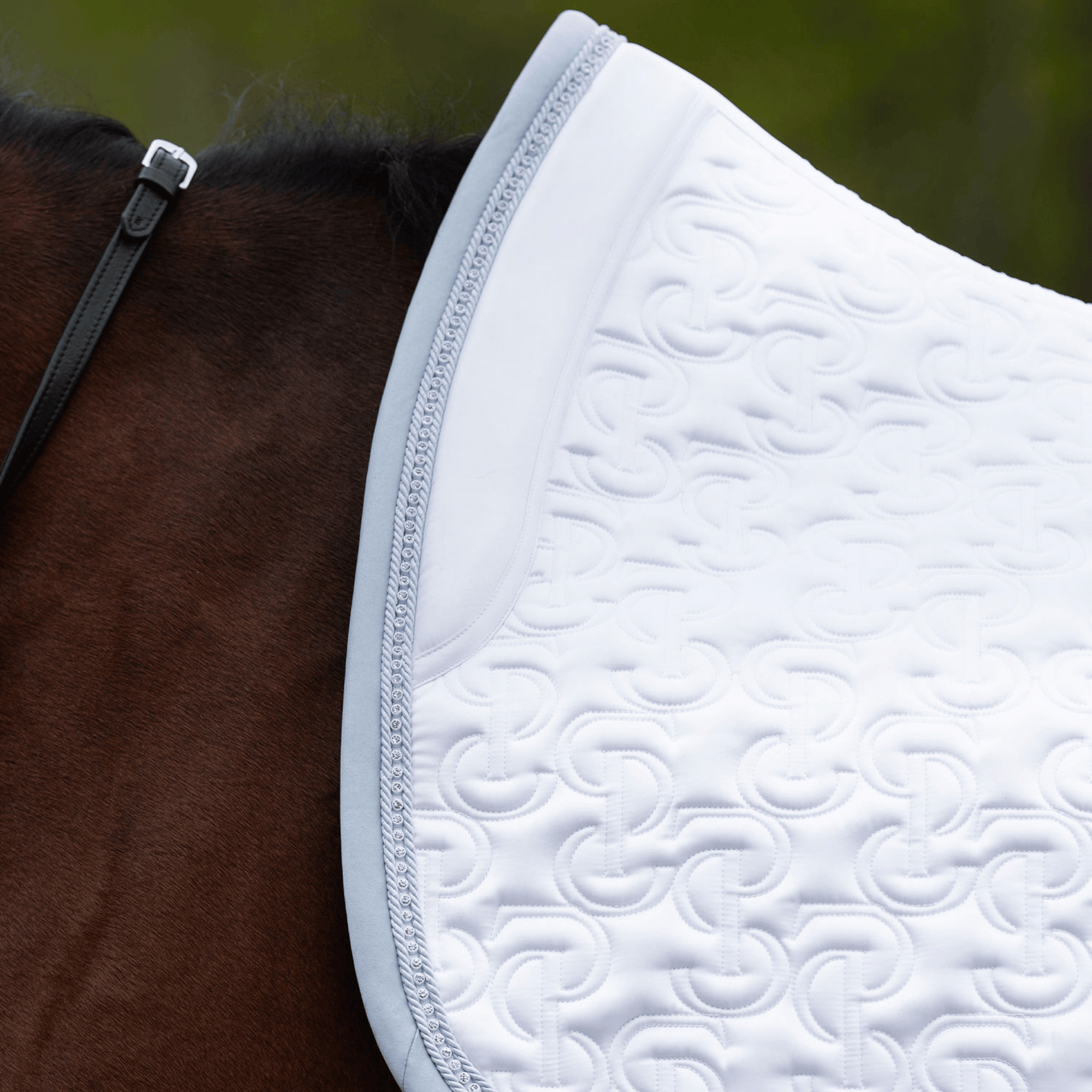 PS of Sweden Crystal Satin Dressage Pad - White