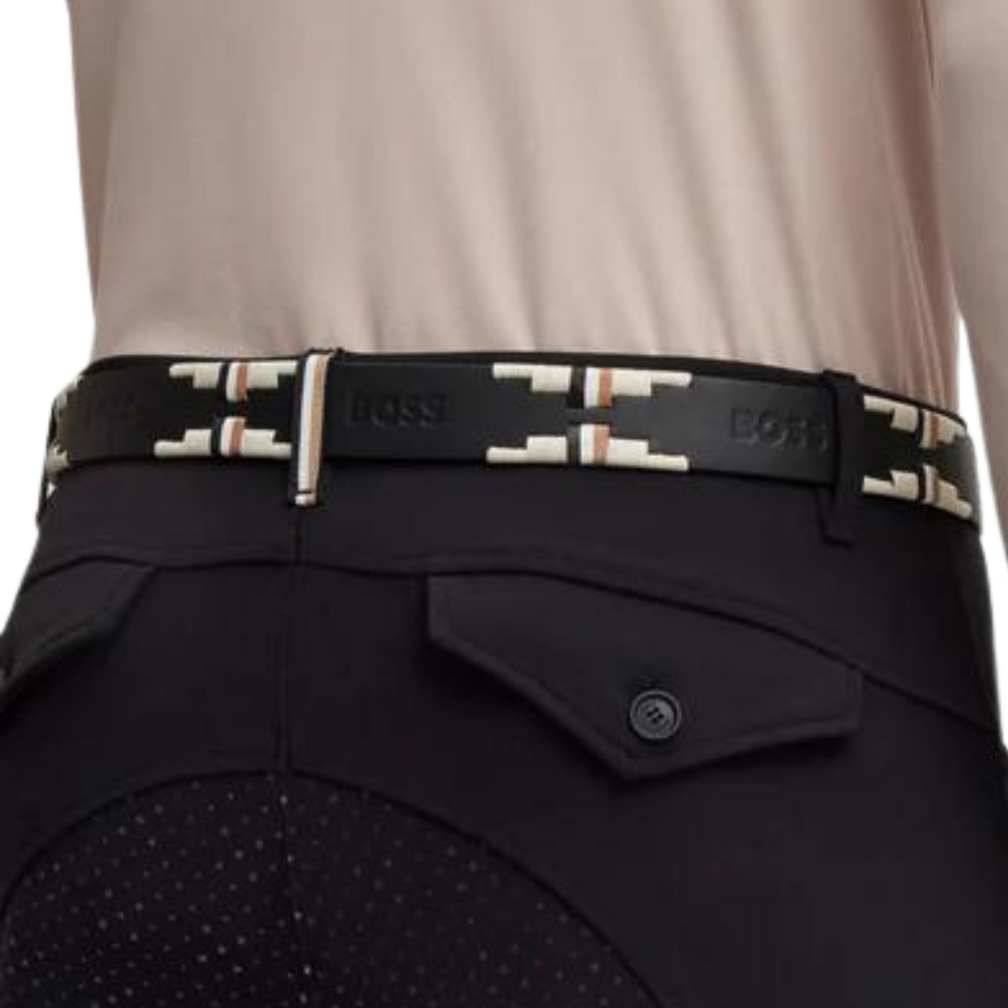 Boss Equestrian Polo Signature Belt - Black