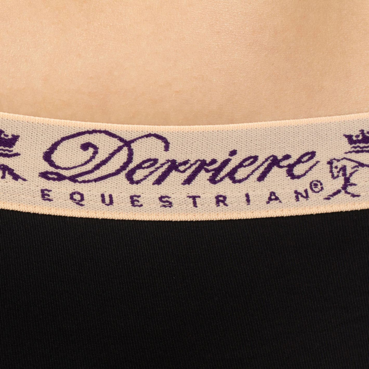 Derriere Equestrian Performance Padded Boy Short  - Black