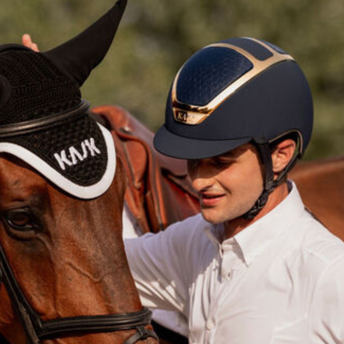 Kask Dogma Chrome Helmet - Navy / Gold