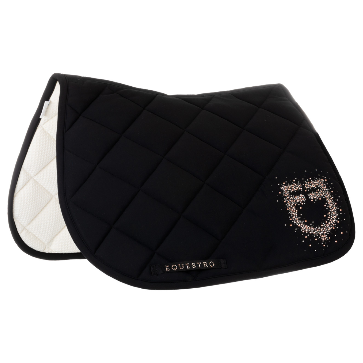 Equestro Rhinestone Jump Pad - Black