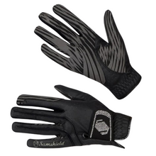 Load image into Gallery viewer, Samshield V-Skin Gloves - Black/Clear Swarovski
