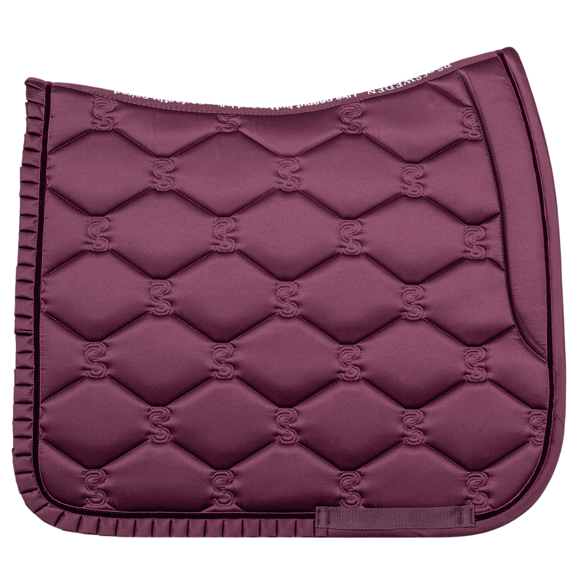 PS of Sweden Ruffle Dressage Pad - Plum