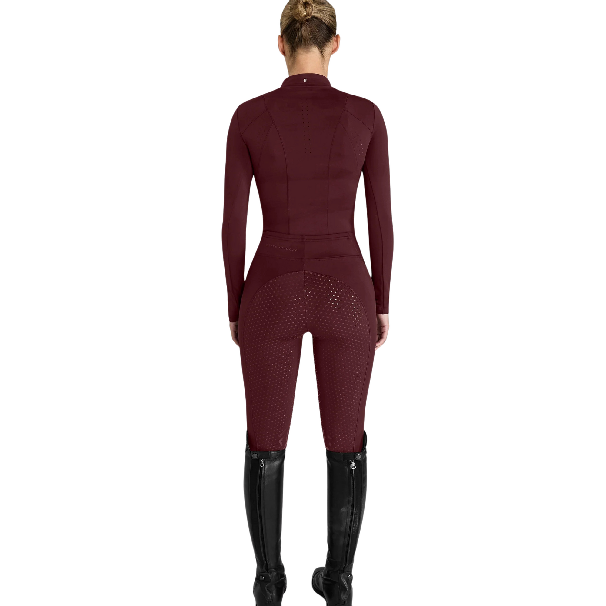 Aztec Diamond Core Long Sleeve Base Layer - Cherry