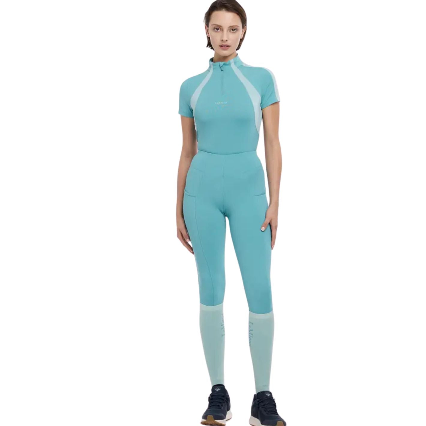 LeMieux Maria Mesh Short Sleeve Base Layer - Lagoon