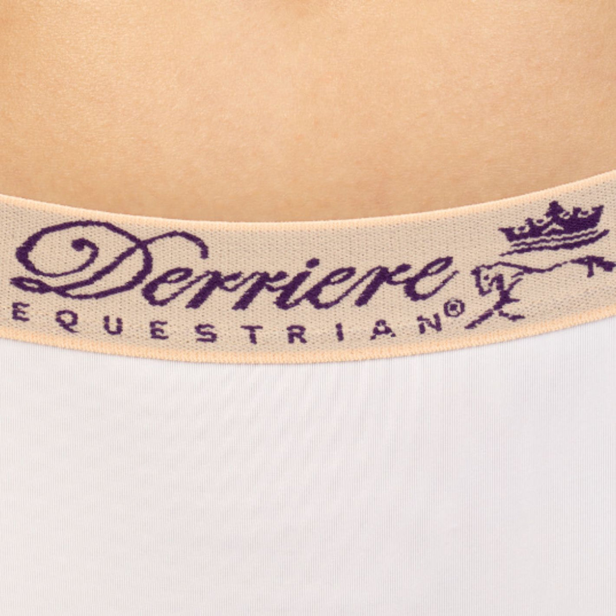 Derriere Equestrian Performance Padded Panty - White