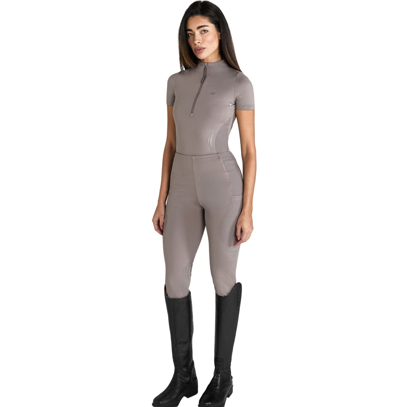 Aztec Diamond Define Short Sleeve Base Layer - Truffle