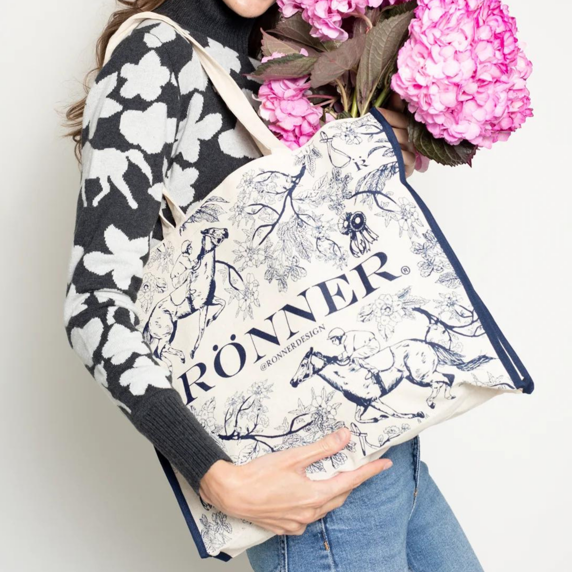 Ronner Cotton Tote - Blue