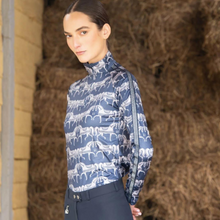 Load image into Gallery viewer, Ronner Plume Long Sleeve Steed Print - Shadow Blue
