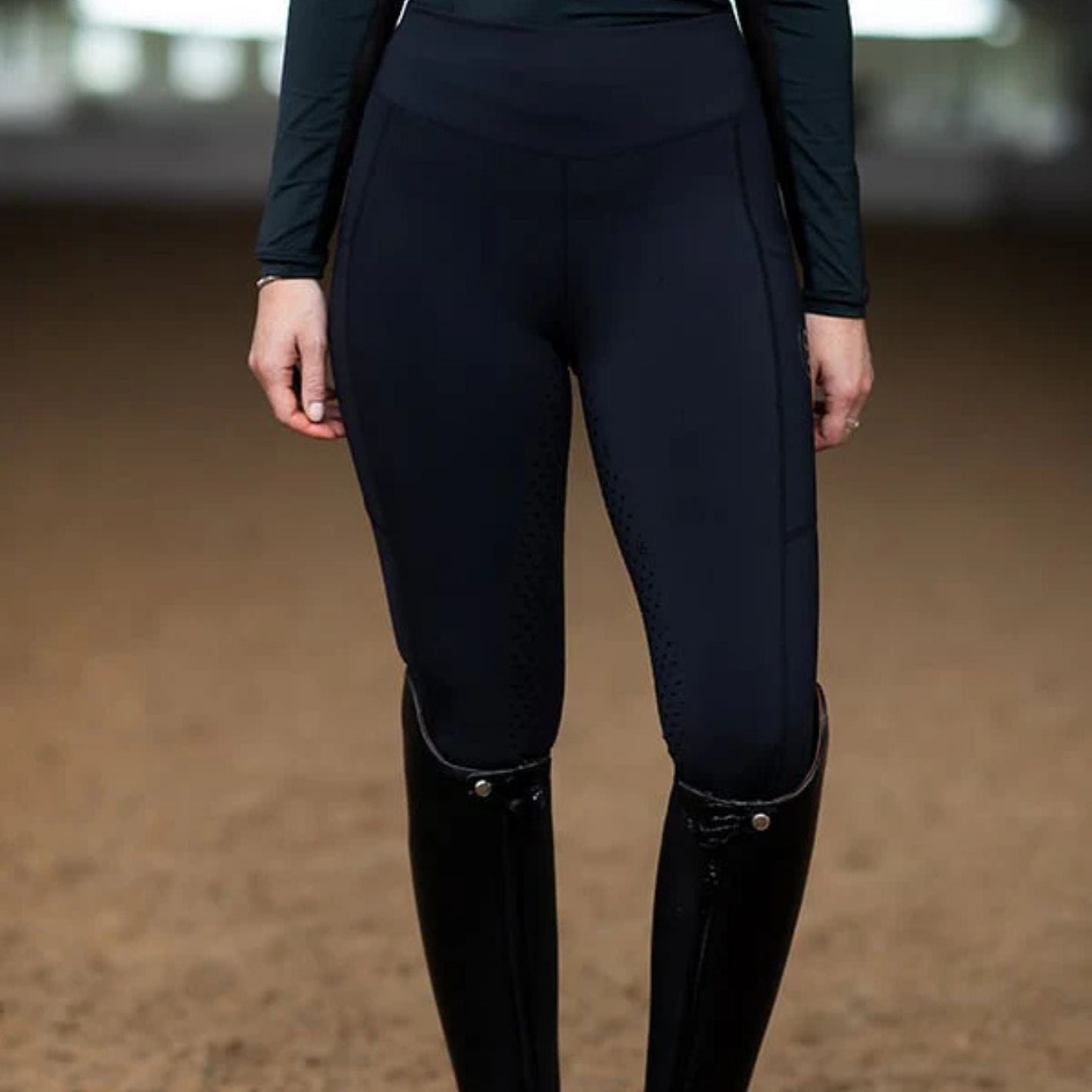 Equestrian Stockholm Tights - All Black