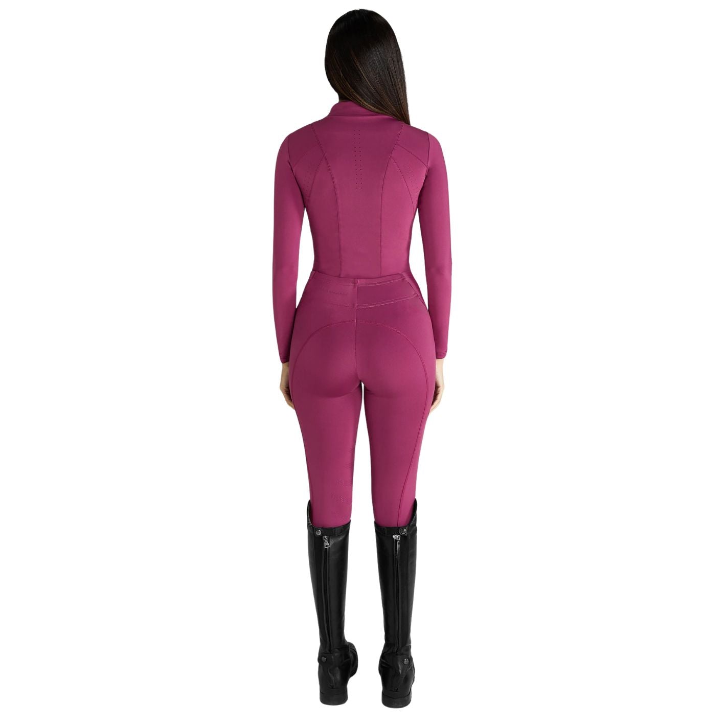 Aztec Diamond Core Long Sleeve Base Layer - Raspberry