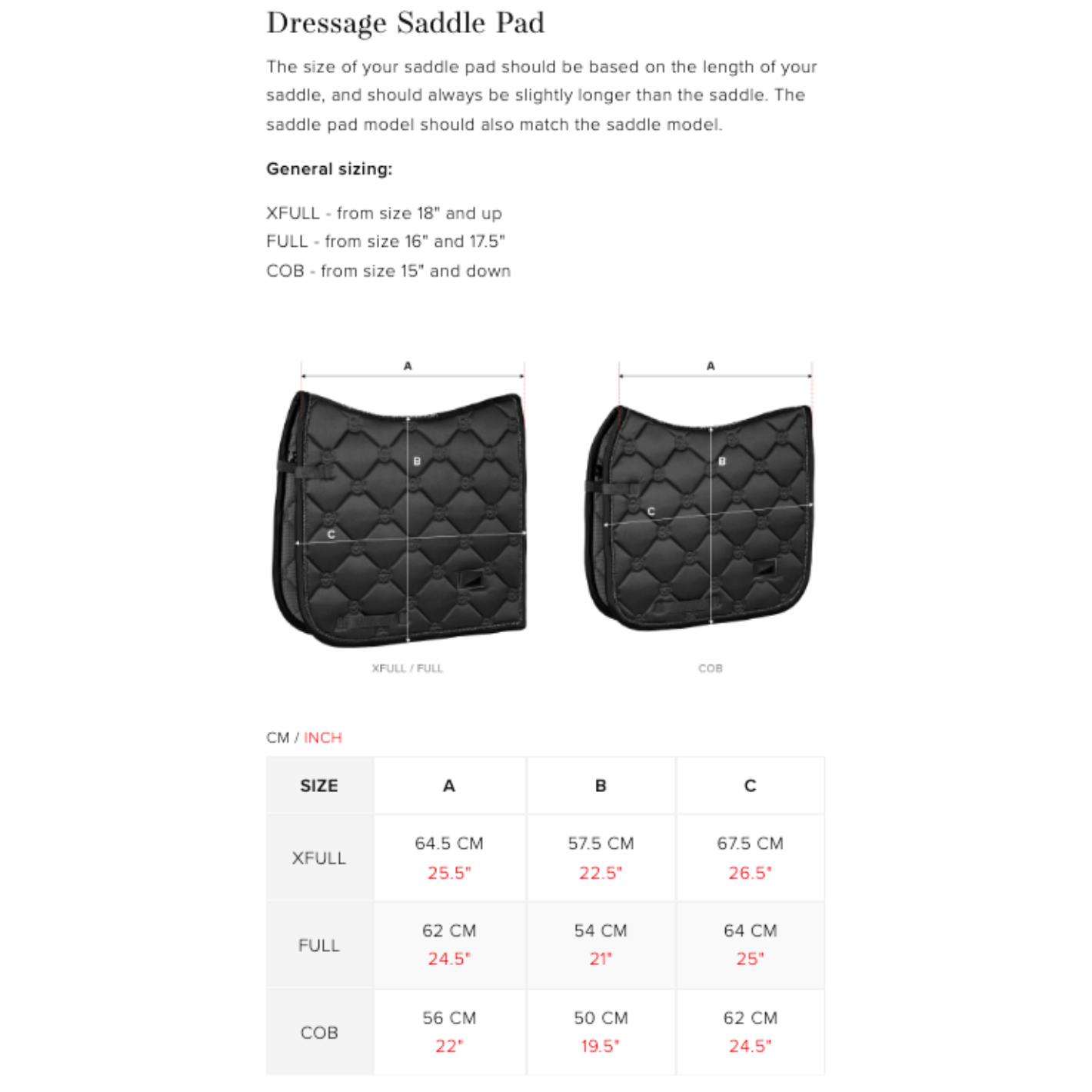 Equestrian Stockholm Jump Pad - Amber Rose