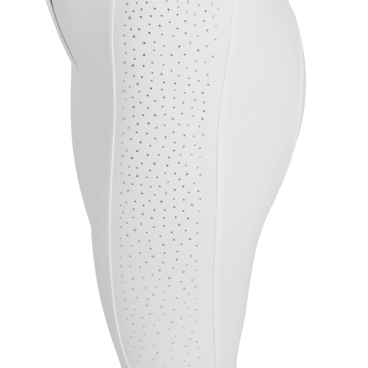 Equestro Rhinestone Breeches - White