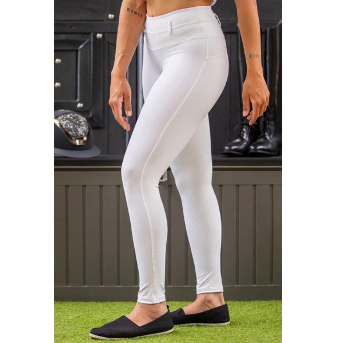 Bare Equestrian White Leggings
