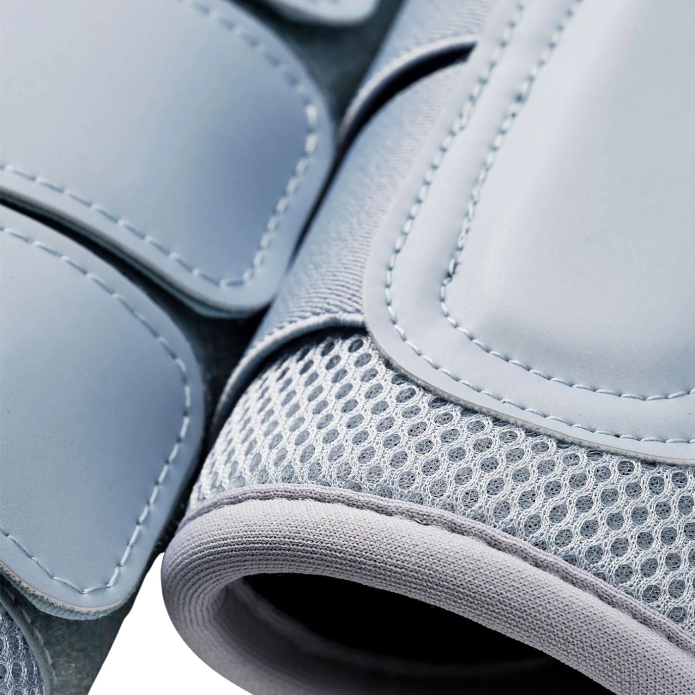 Equestrian Stockholm Mesh Brushing Boots - Ice Blue