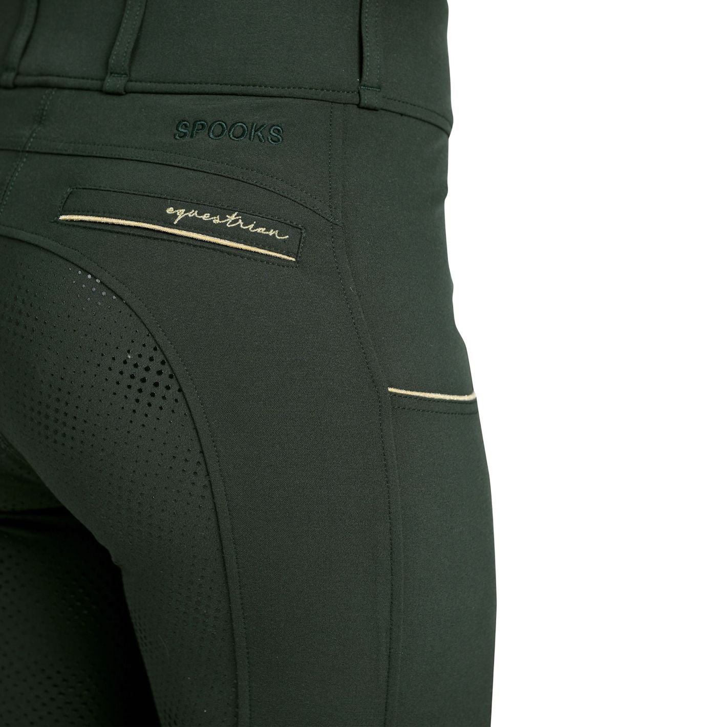 Spooks Annber High Waist Breeches - Forest Green