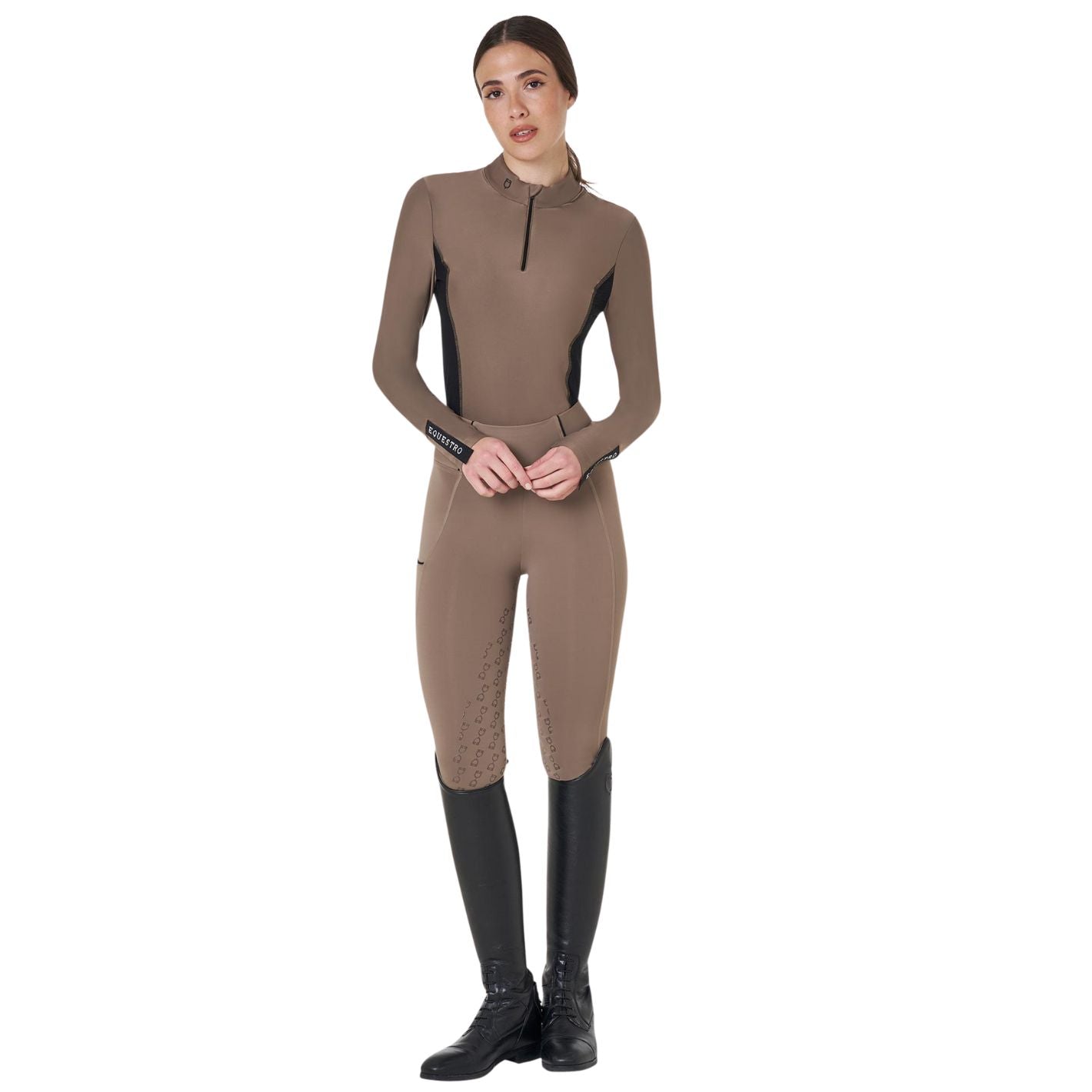 Equestro Long Sleeve Base Layer - Walnut