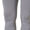 Equestro High Waist Rhinestone Leggings - Frost Grey