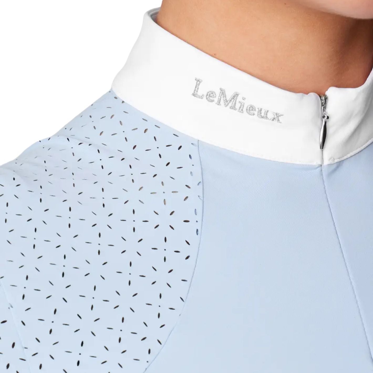 LeMieux Olivia Short Sleeve Show Shirt - Mist