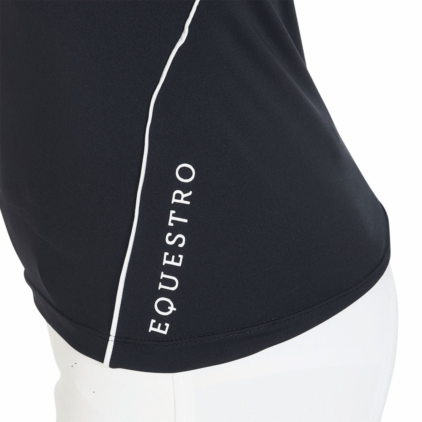 Equestro Kids Training Polo - Black