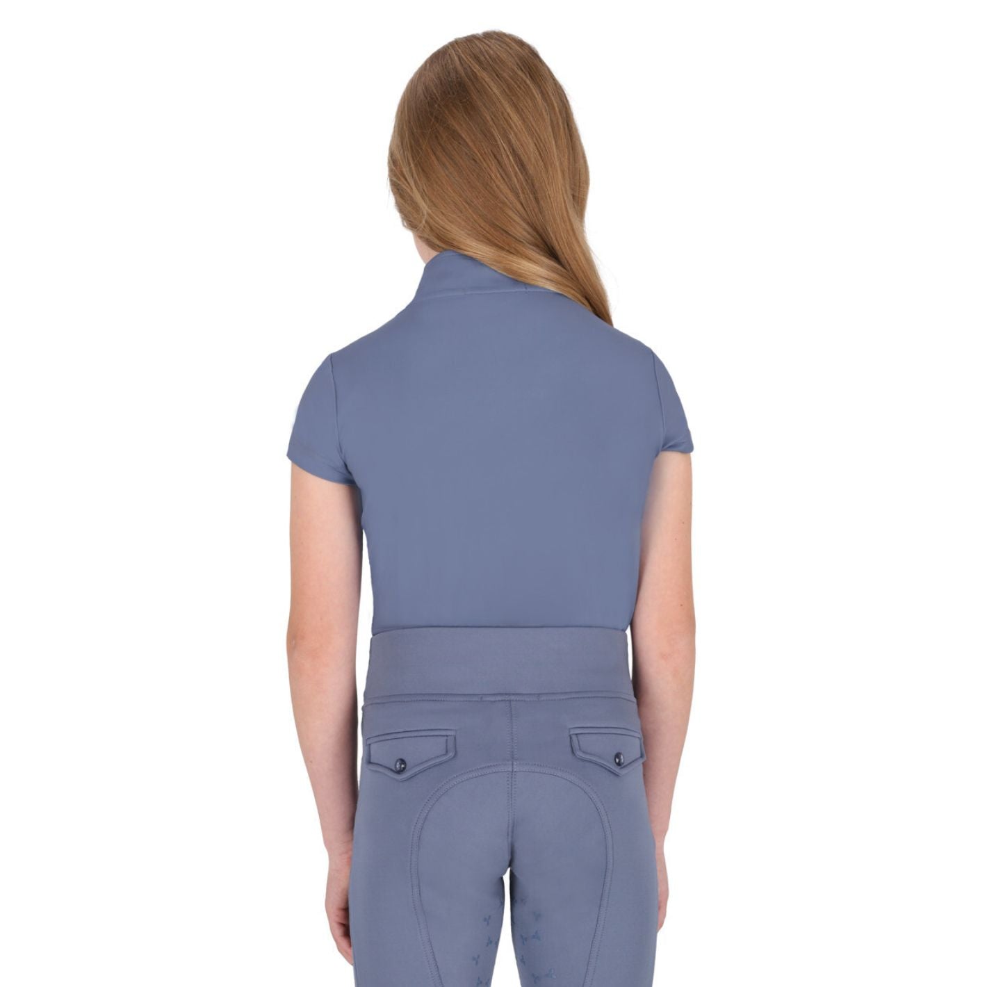 QHP Aubree Kids Shirt - Misty Blue