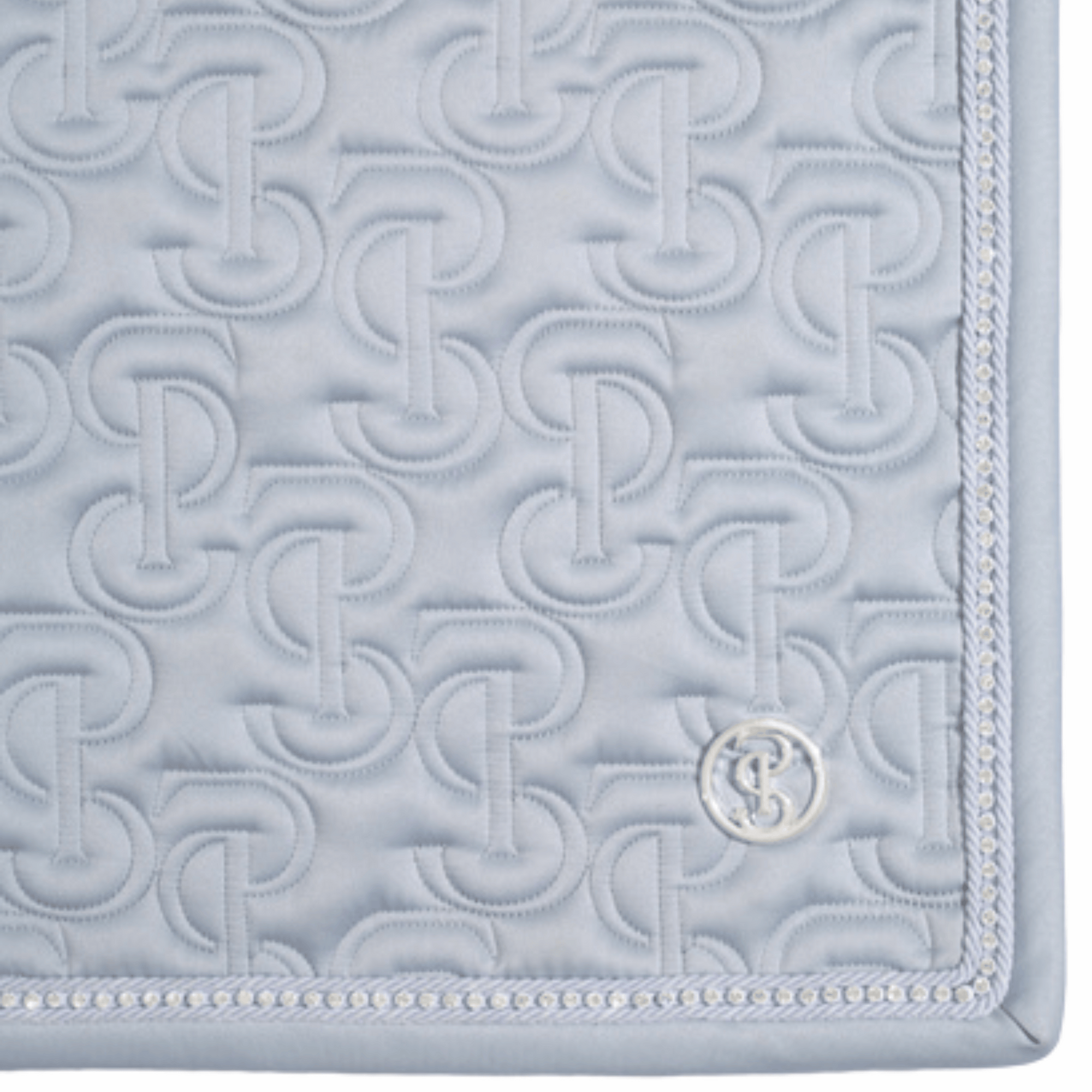 PS of Sweden Crystal Satin Dressage Pad - Blue Whisper