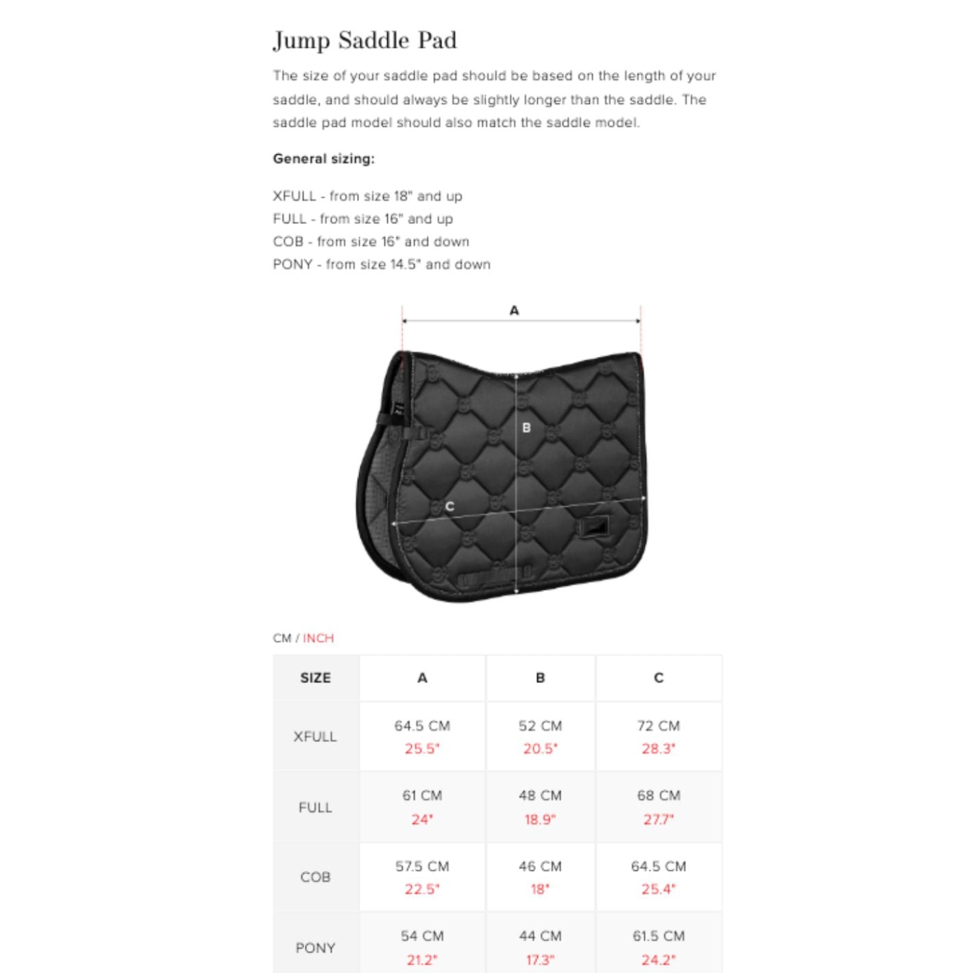 Equestrian Stockholm Jump Pad - Modern Dark Violet