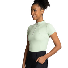 Load image into Gallery viewer, Maximilian Equestrian Short Sleeve Base Layer - Sage Green
